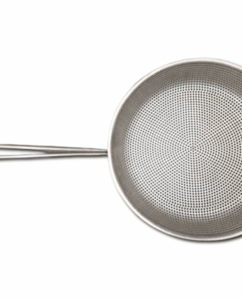 Sartén para la brasa de 28cm con perforación de 3mm en acero inoxidable