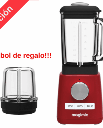 Batidora de vaso, o blender, de magimix en color rojo de 1.8 litros