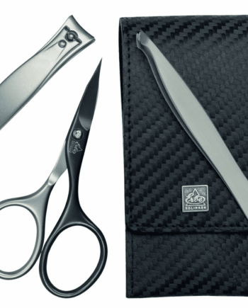 Estuche manicura Titan Carbon Inox 3pzs