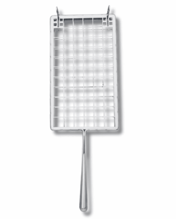 Parrilla Lenguadera Regulable Inox artesanal para pescados carnes y verduras