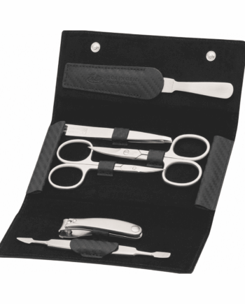 Estuche de manicura Carbon Inox 6pzs