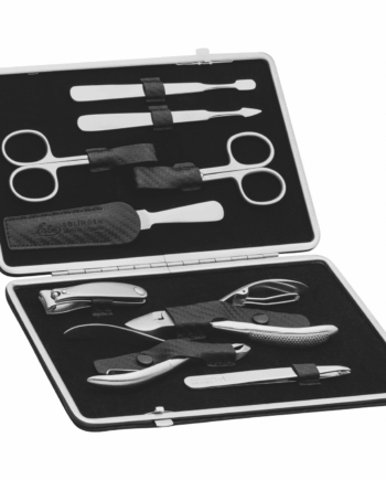 Estuche de manicura Carbon Inox 9pzs