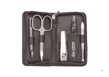 Estuche de manicura Erbe 5pzs c/marron
