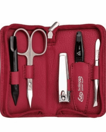 Estuche de manicura Erbe 5pzs c/rojo